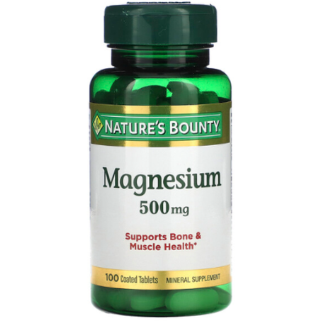 Nature's Bounty - Magnésium haute puissance 500 mg - 100 comprimés