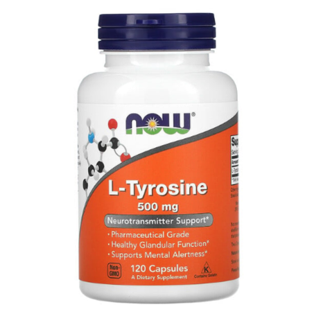 NOW Foods - L-tyrosine 500 mg - 120 capsules
