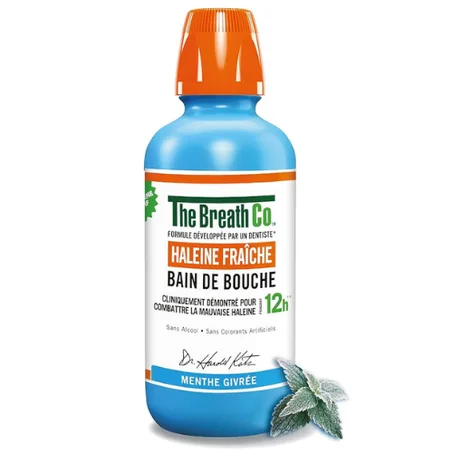 Therabreath - Bain de Bouche Sans Alcool, Haleine Fraîche, Menthe Givrée - 500 ml