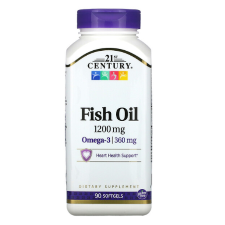21st Century - Huile de poisson 1200 mg - 90 capsules à enveloppe molle
