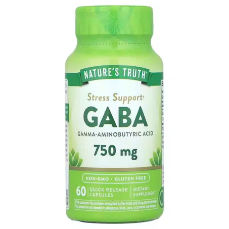 Nature's Truth - GABA, 750 mg - 60 capsules à libération rapide