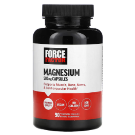 Force Factor - Magnésium 500 mg - 90 capsules végétales