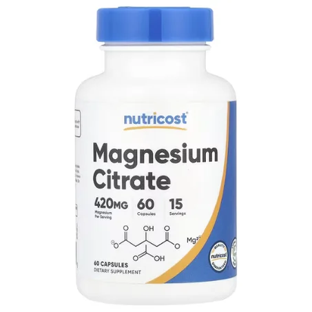 Nutricost - Citrate de magnésium - 60 capsules