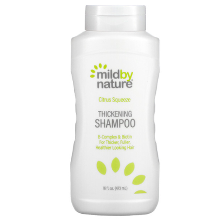 Mild By Nature - Complexe B épaississant + Shampooing à la biotine, Sans sulfates, Citron pressé - 473 ml
