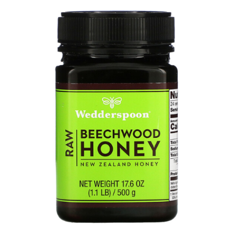 Wedderspoon - Miel de hêtres biologique 500 g - Raw beechwood honey