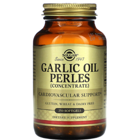 Solgar - Perles d'huile d'ail (concentré) 250 capsules molles - anté Cardiaque et Immunité Renforcée