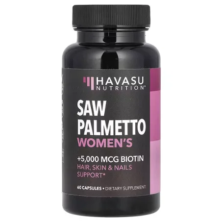Havasu Nutrition - Chou palmiste pour femmes et biotine - 60 capsules - Santé Féminine et Cheveux