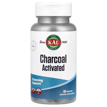 KAL - Charbon de bois activé, 280 mg - 50 VegCaps