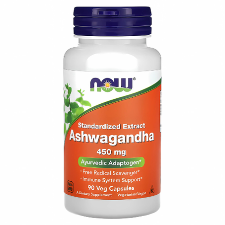 NOW Foods - Ashwagandha 450 mg - 90 capsules végétariennes