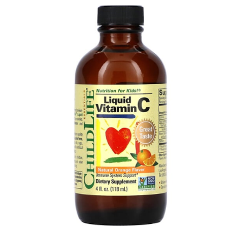 ChildLife - Essentials - Vitamine C liquide - Orange naturelle - 118,5 ml
