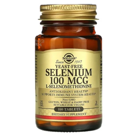 Solgar - Sélénium Sans levure 100 µg, - 100 comprimés