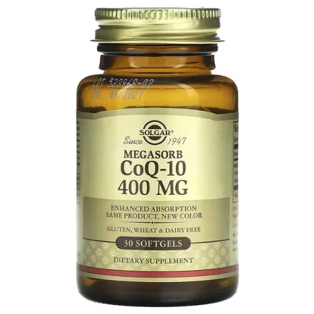 Solgar - Megasorb CoQ10 - 30 capsules à enveloppe molle - Énergie Cellulaire et Santé du Cœur