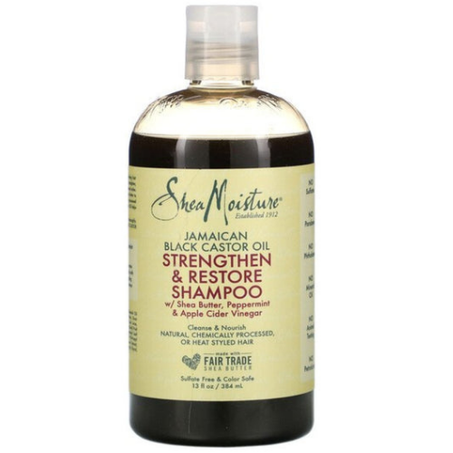 SheaMoisture - Shampooing fortifiant et réparateur - Huile de ricin noire jamaïcaine 384 ml