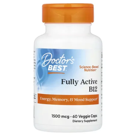 Doctor's Best - Vitamine B12 entièrement active 1500 µg - 60 capsules végétariennes