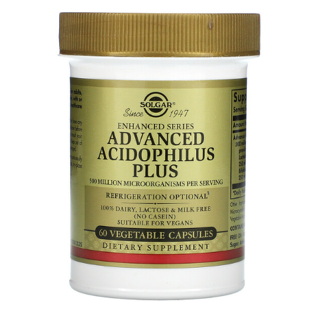 Solgar - Advanced Acidophilus Plus - 60 capsules végétales