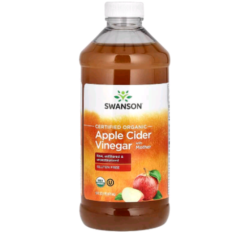 Swanson - Vinaigre de cidre de pomme certifié biologique avec mère 473 ml