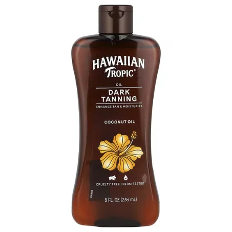 Hawaiian Tropic - Huile de Coco Bronzante - 236 ml - Hydratation et Brillance