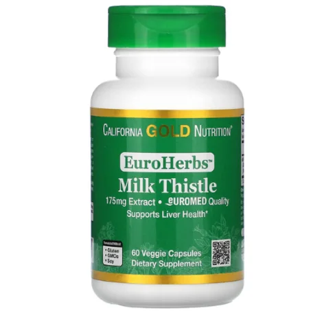 California Gold Nutrition - Extrait de chardon-Marie 175 mg 60 capsules végétariennes - milk thistle