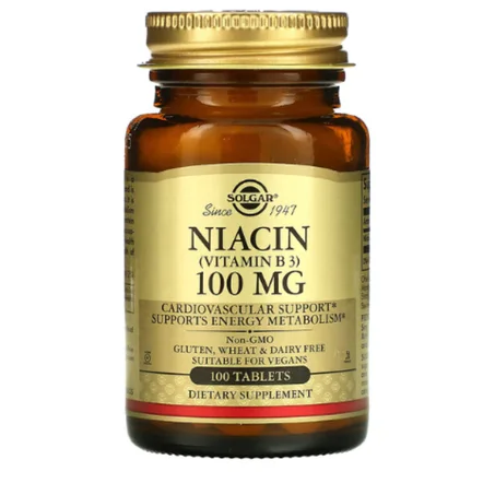 Solgar - Niacine (vitamine B3) 100 mg - 100 comprimés