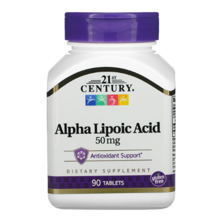 21st Century - Acide alpha-lipoïque 50 mg - 90 comprimés