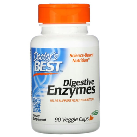 Doctor's Best - Enzymes digestives - 90 capsules végétariennes