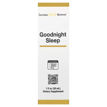 California Gold Nutrition, Bonne nuit de sommeil avec graines d'avoine fraîche, millepertuis, scutellaire casquée et plantes de passiflore, 30 ml