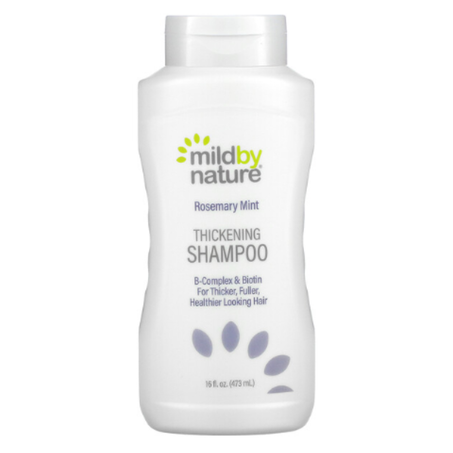 Mild By Nature - Shampooing épaississant - Complexe de vitamines B et biotine - Romain et menthe - 473 ml