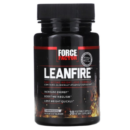 Force Factor - LeanFire - Formule de perte de poids à action rapide - 30 capsules végétariennes