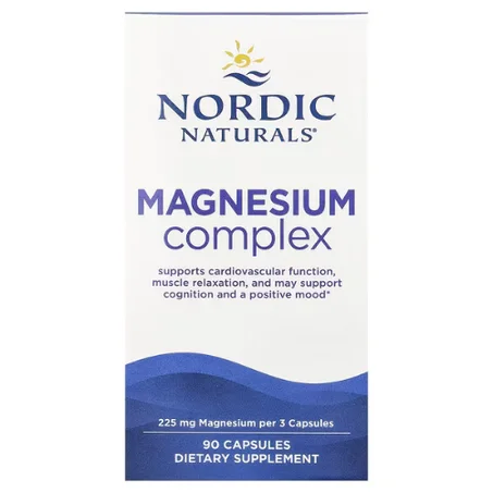 Nordic Naturals, Complexe de magnésium, 90 capsules - Relaxation et Équilibre Musculaire