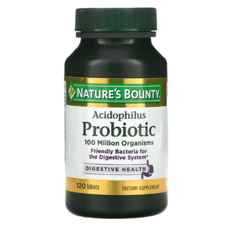 Nature's Bounty - Probiotique acidophilus - 120 comprimés