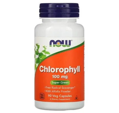NOW Foods - Chlorophylle 100 mg - 90 capsules végétariennes