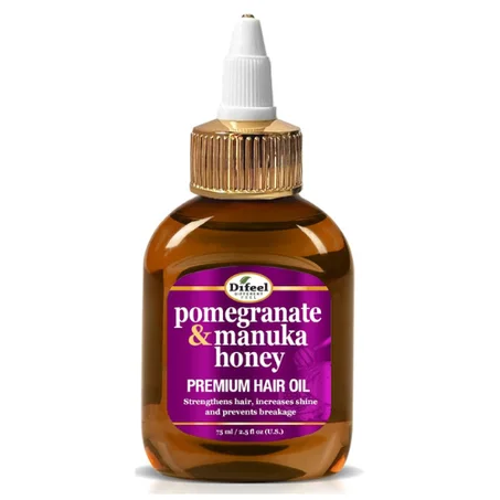 Difeel - Grenade et Miel de Manuka Huile Capillaire Premium - Pomegranate & Manuka Honey Premium Hair Oil - 75 ml