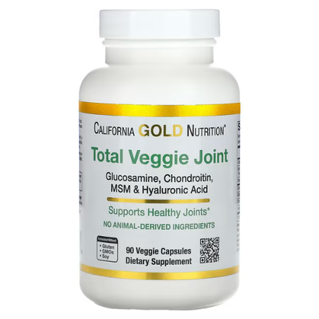California Gold Nutrition - Formule végétale de soutien articulaire avec glucosamine, chondroïtine, MSM et acide hyaluronique - 90 capsules végétales
