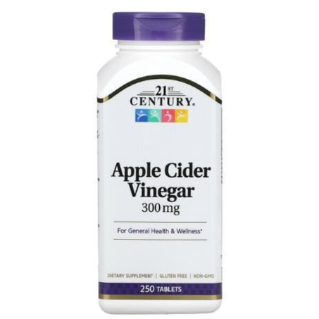 Vinaigre de cidre de pomme 450 mg (180 gélules) - NOW Foods