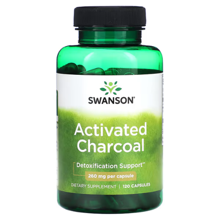 Swanson - Charbon actif, 260 mg - 120 capsules