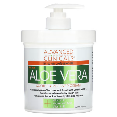Advanced Clinicals - Aloe Vera Crème apaisante et réparatrice 454 g