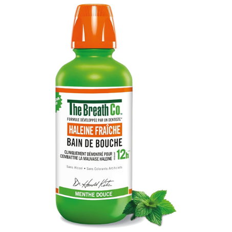 Therabreath - Bain de Bouche Sans Alcool, Haleine Fraîche, Menthe Douce - 500ml