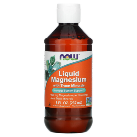 NOW Foods - Magnésium liquide avec traces de minéraux - 237 ml