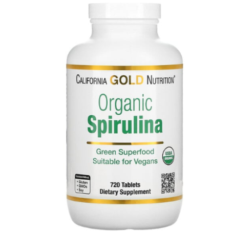 California Gold Nutrition - Spiruline biologique 500 mg - 720 comprimés