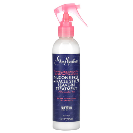 SheaMoisture - Traitement sans rinçage miracle sans silicone - extrait de canne à sucre et graine de limnanthe - 237 ml