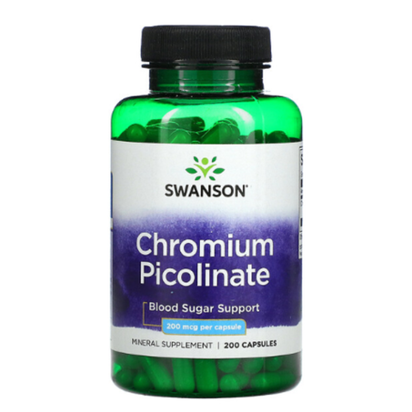 Swanson - Picolinate de chrome 200 µg - 200 capsules