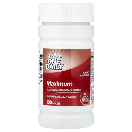 21st Century - ONE DAILY MAX Dose quotidienne maximum - 100 comprimés