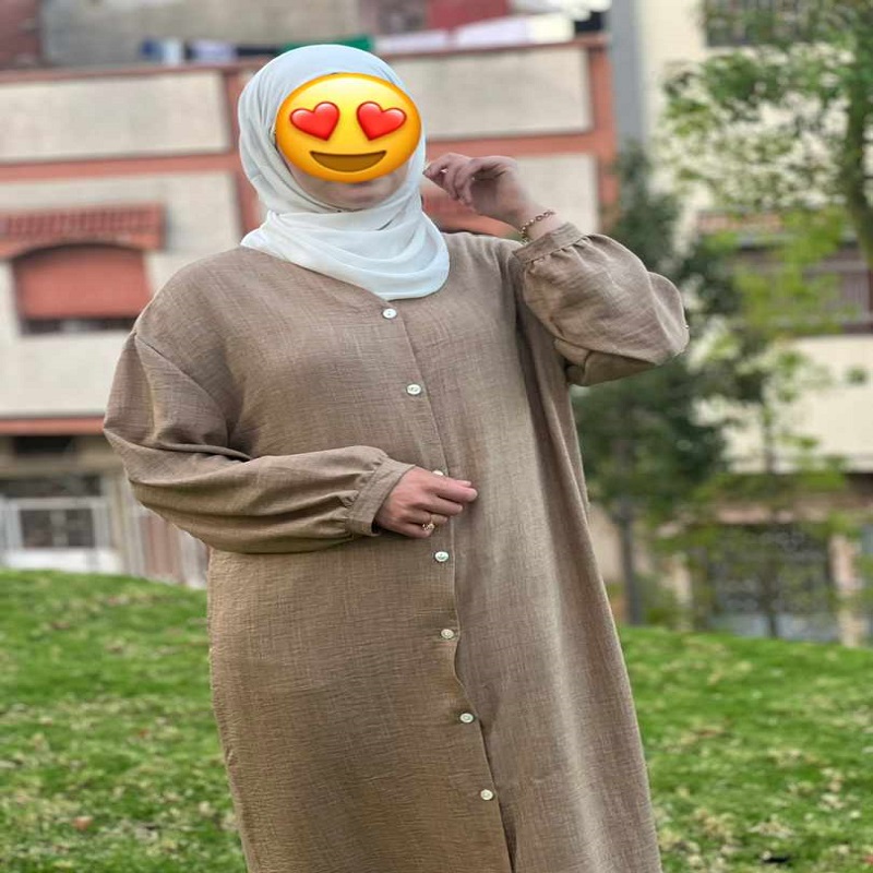 فستان كاجوال فسكوز قطن انيق جدا