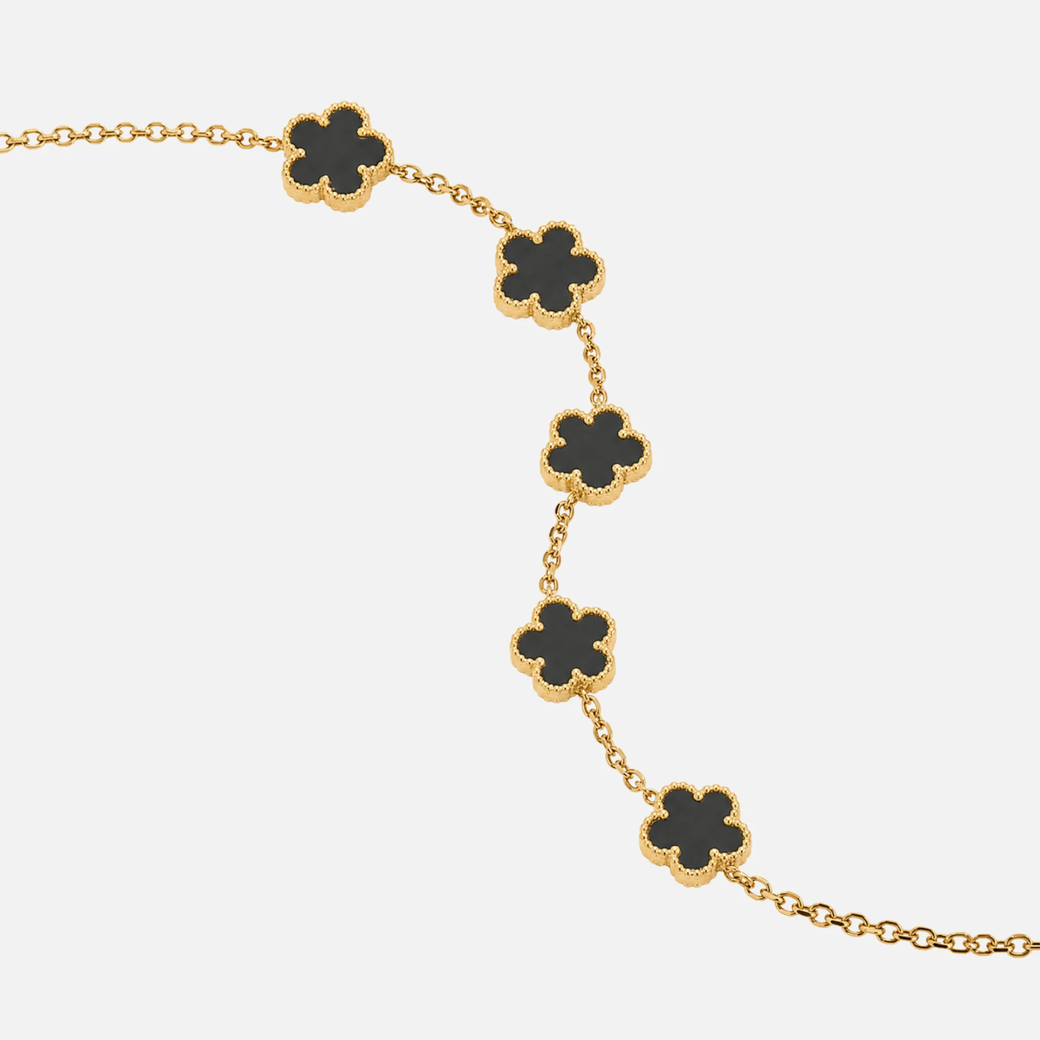 Lucky Grass Five Leaf Flower Bracelet