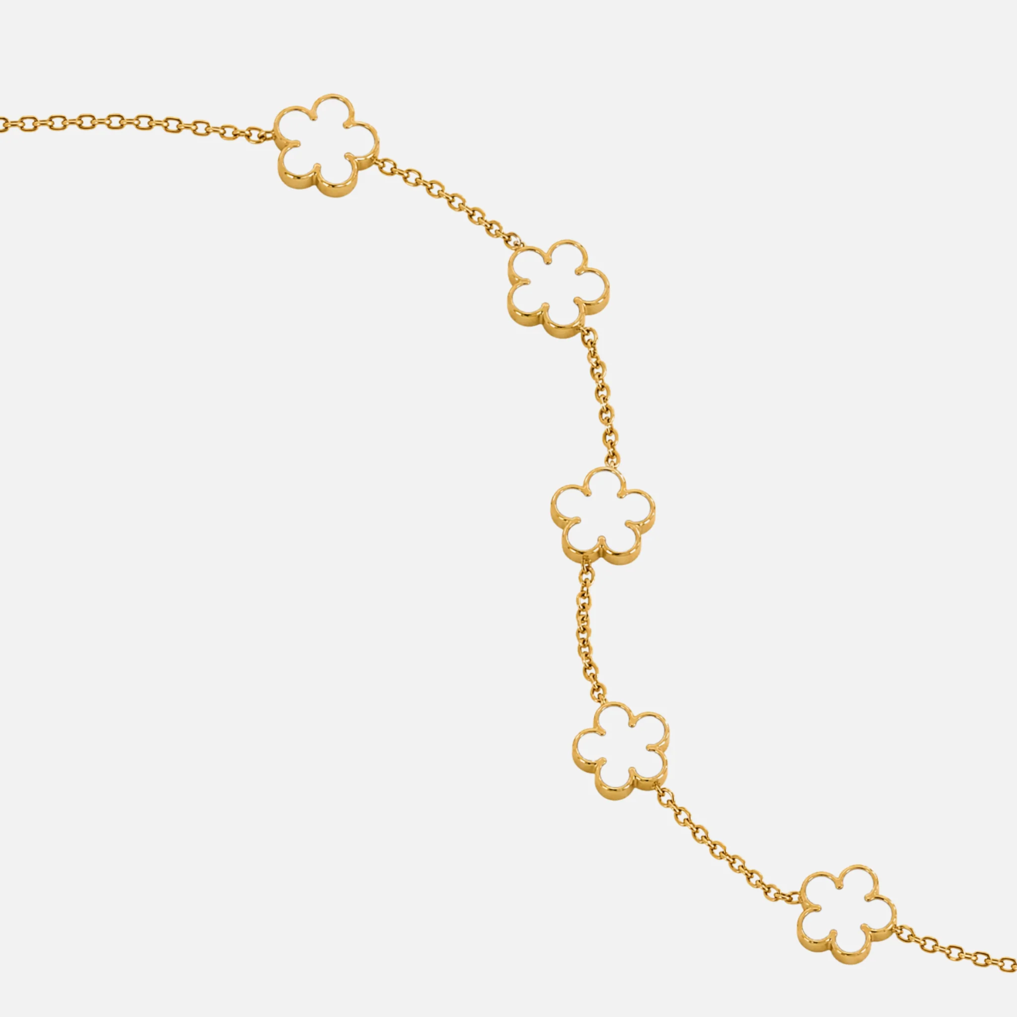 Lucky Grass Five Leaf Flower Bracelet