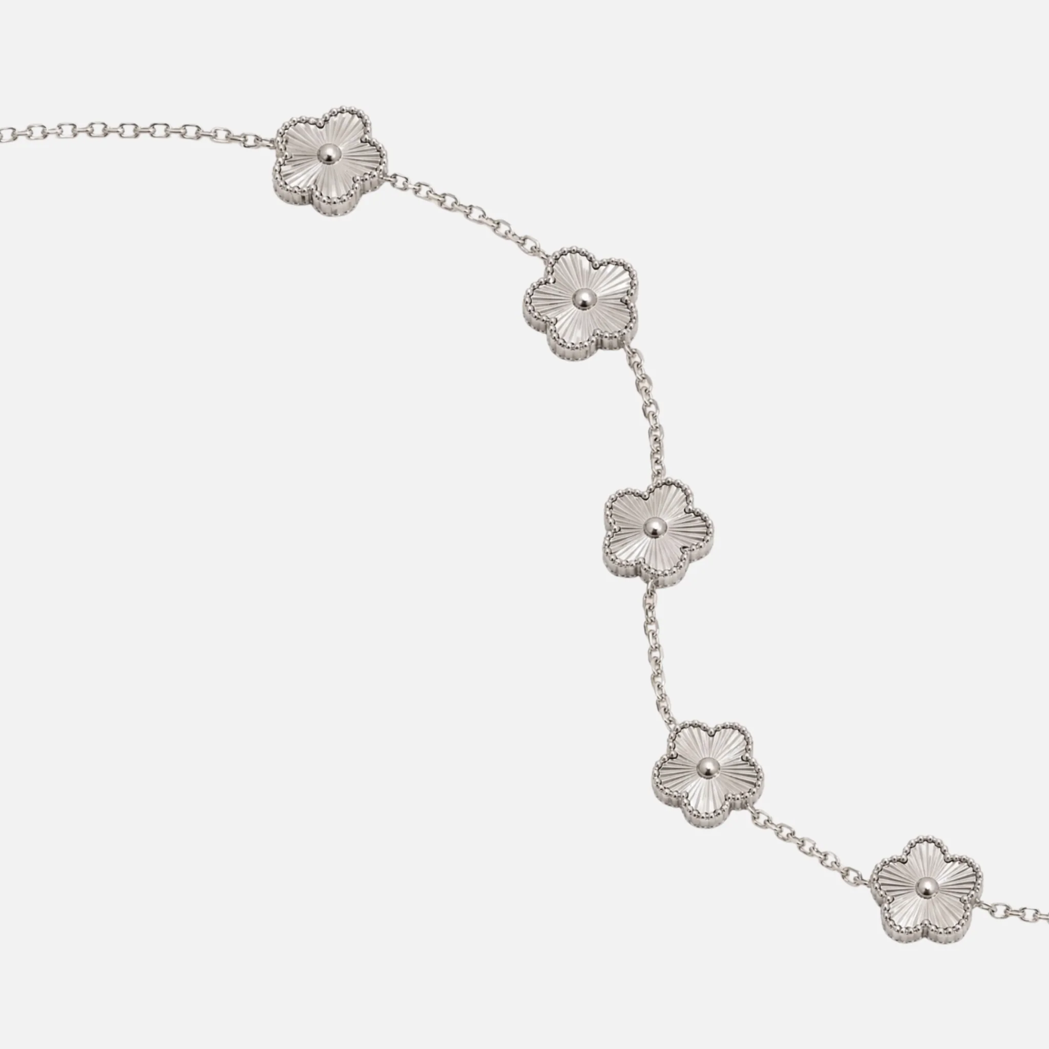 Lucky Grass Five Leaf Flower Bracelet