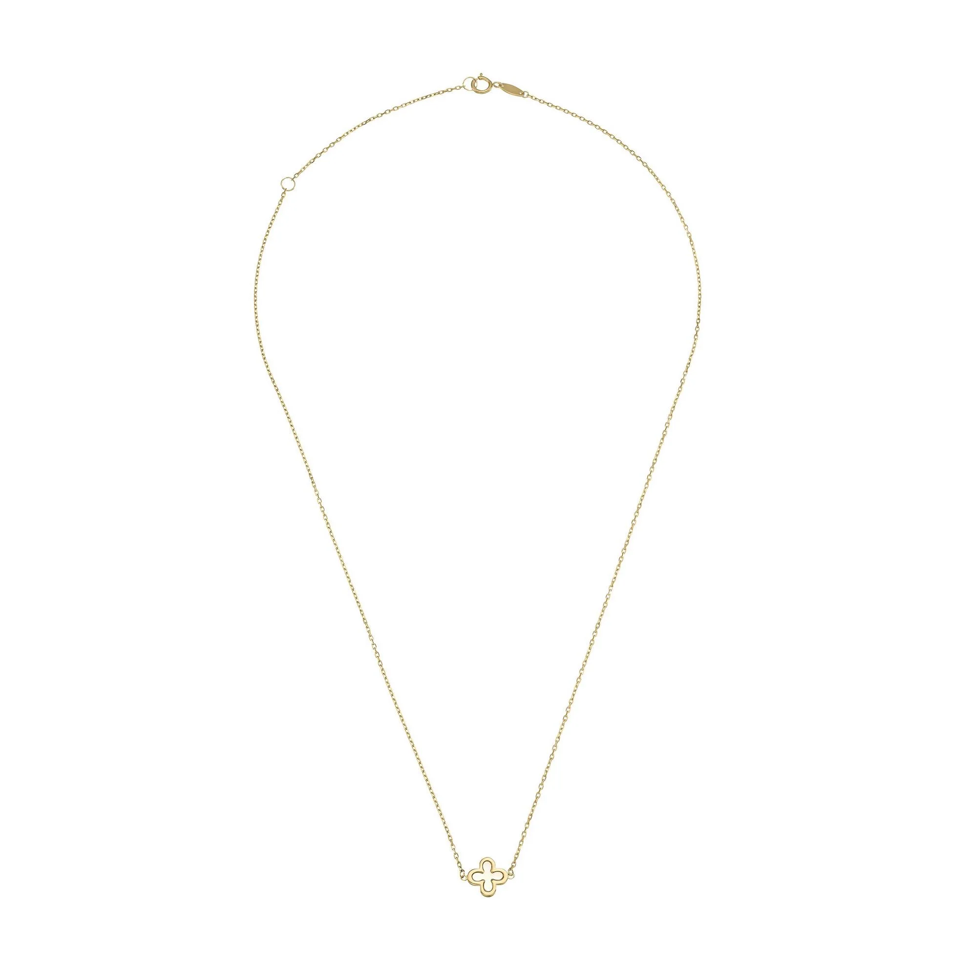 Lucky  Pearl Clover Necklace