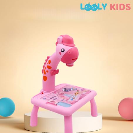 لوحة رسم مع جهاز عرض للأطفال