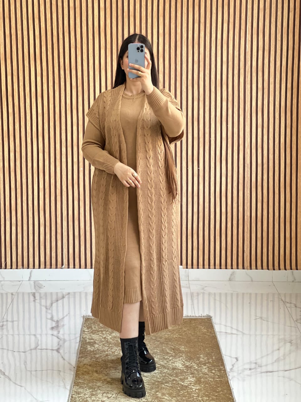 ✨ كسوة شتوية أنيقة 2 بياس - مثالية للدفء والأناقة ❄️🖤