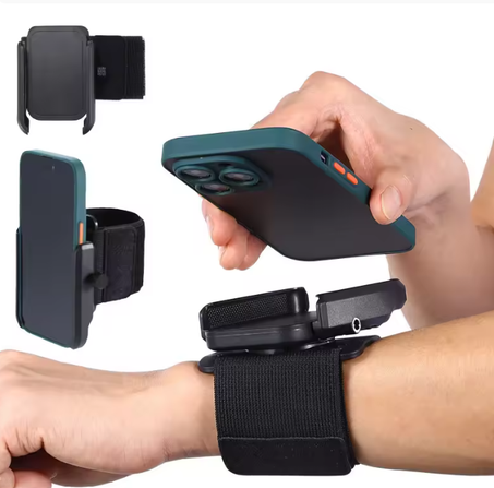 حامل جوال ذكي على المعصم – دوران 360° واستخدام متعدد